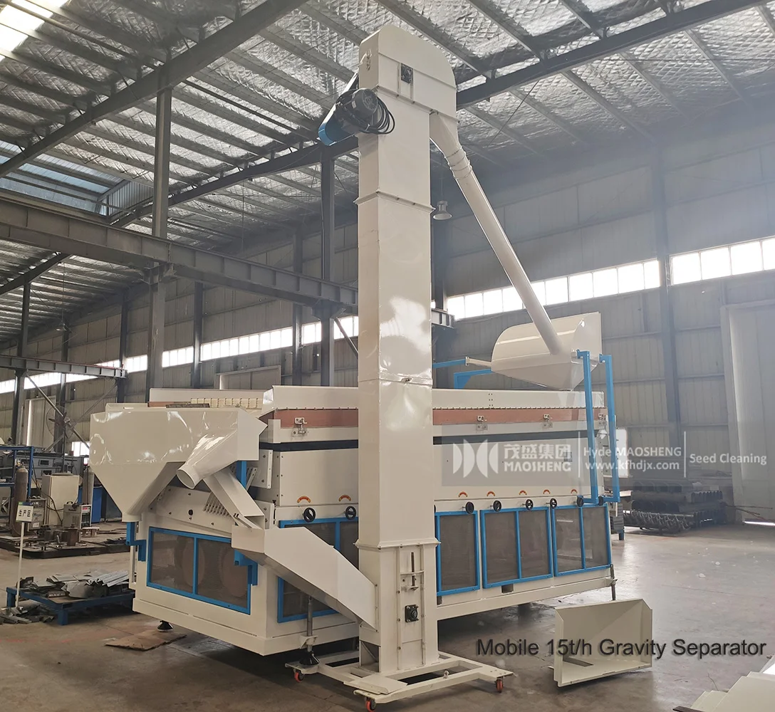 Gravity Table Wheat Barley Rice Maize Beans Spices Oil Vegetables Seed Cleaning Machine Seeds Gravity Separator