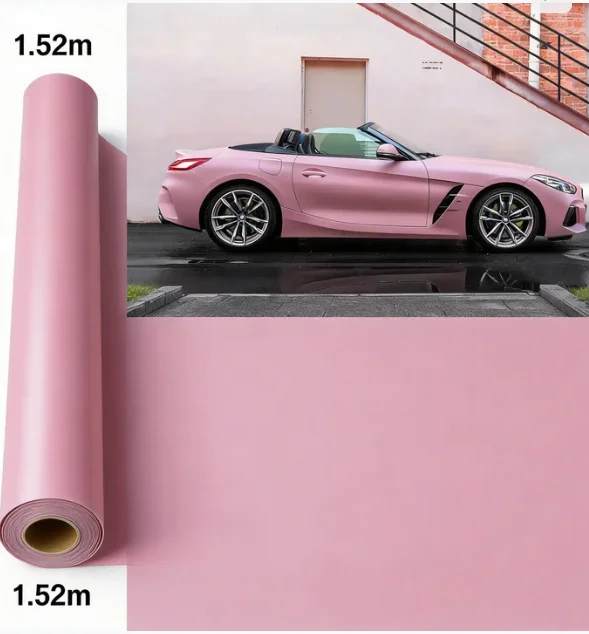 Ultimate Flat Sakura Pink Satin Matte Car Body Film Vinyl