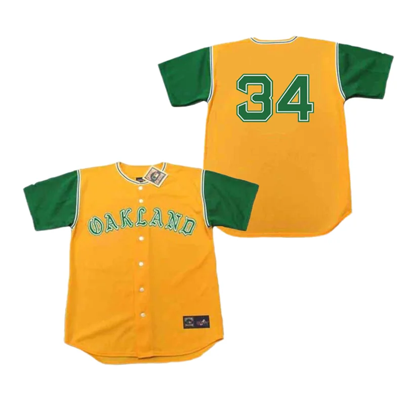 Wholesale Oakland 34 Rollie Fingers 36 Terry Steinbach 47 Joaquin Andujar  51 Willie Mcgee Throwback Baseball Jersey Stitched S-5xl Athlet From  m.