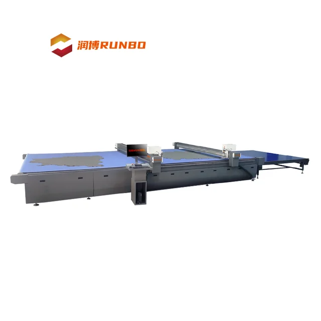 Runbo Industrial Automatic CNC Cloth & Shoe Sole Cutting Making Machine for Shoemaking Knitting