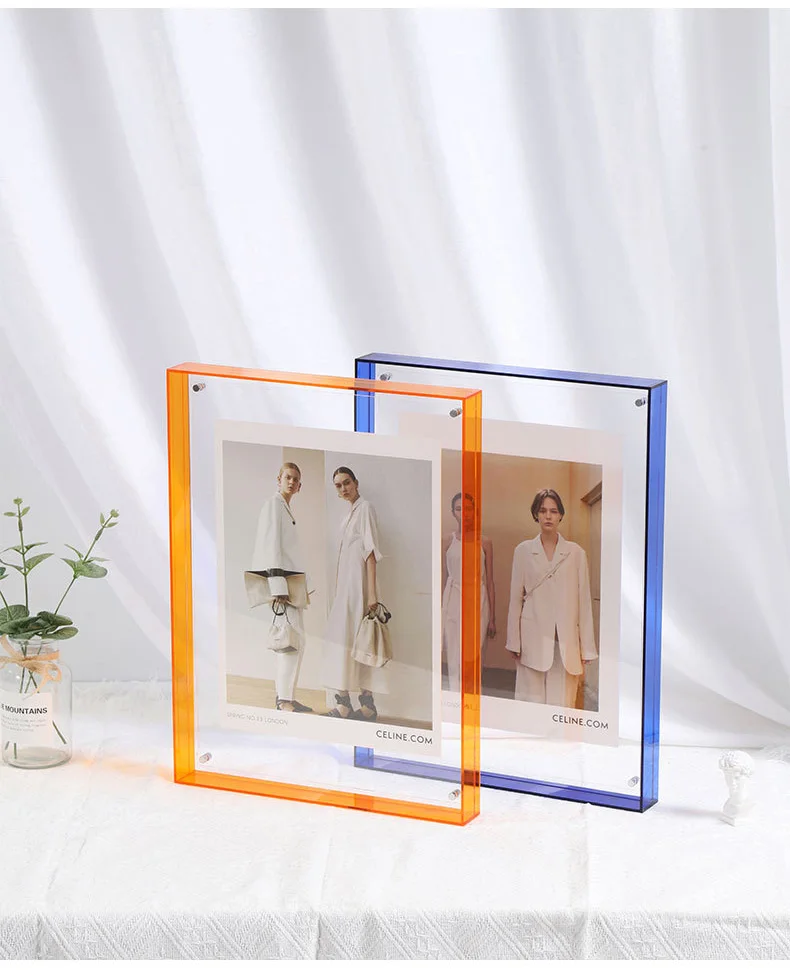 Colorful Acrylic Photo Frames - Luxury Transparent DIY