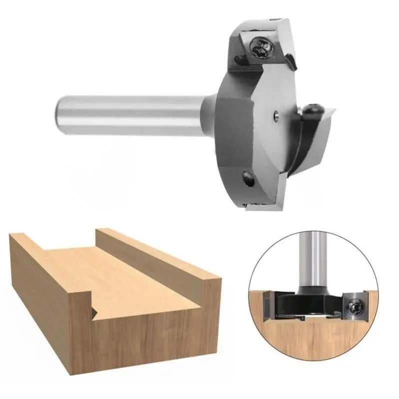 Tebak Shank Machine Clip-type 3 Edged Router Bits With Bearing Cnc Cutting Tools Woodworking Milling Cutter Spoilboard Cutter
