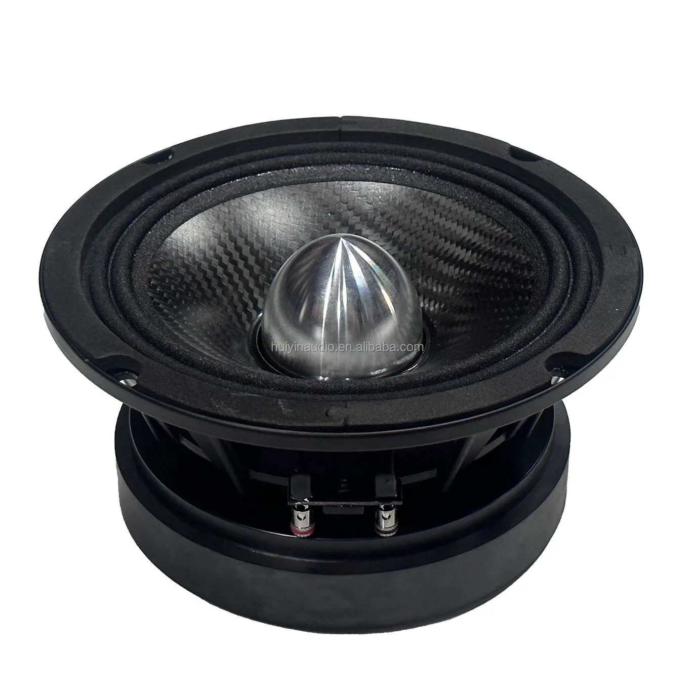 650-049A Bullet Cap 6.5 Inch Midrange Speaker 400W Max 2 Inch Coil Carbon Cone Ferrite Magnet Aluminum Basket Professional PA