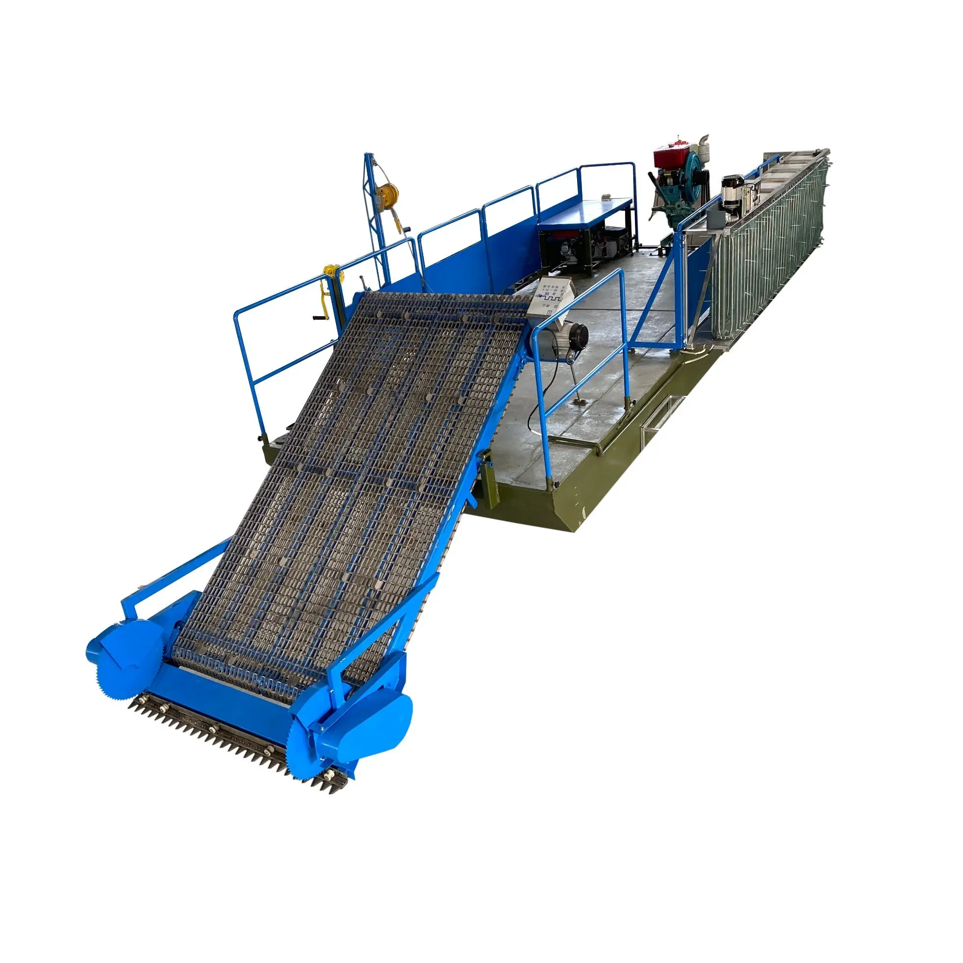 Гидравлический река Рид резак Waterweed ряска уборочная машина для очистки