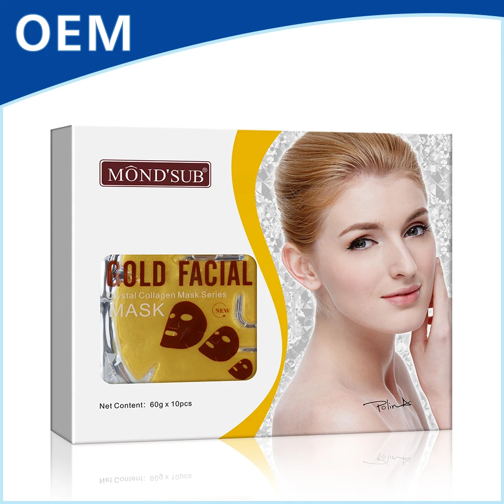MONDSUB Factory Golden Bio Collagen Anti Aging Anti Wrinkle Gold Collagen Crystal Facial Mask
