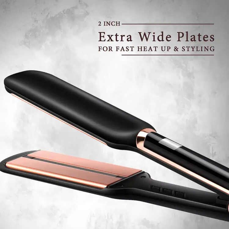 Planchas de hierro plano infrarrojo nano, plancha plana de titanio, 450  grados, marca privada