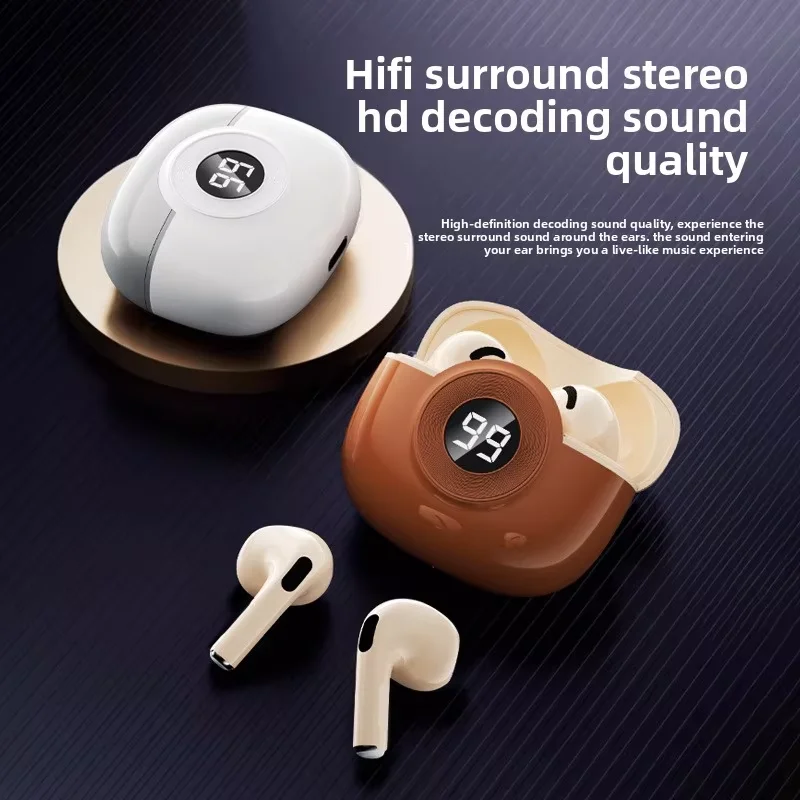 High Quality In-Ear Sports TWS Earbuds 5.3 IPX5 Waterproof JL Chipset LED Indicator Touch Control Low Latency Deep Bass OEM