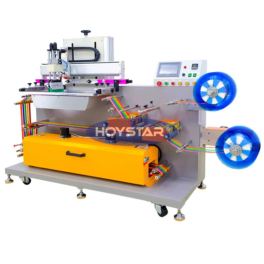 Roll to Roll Silk Screen Printing Machine for Ribbon Printers Tape Polyester Lanyard Serigrafica Maquina