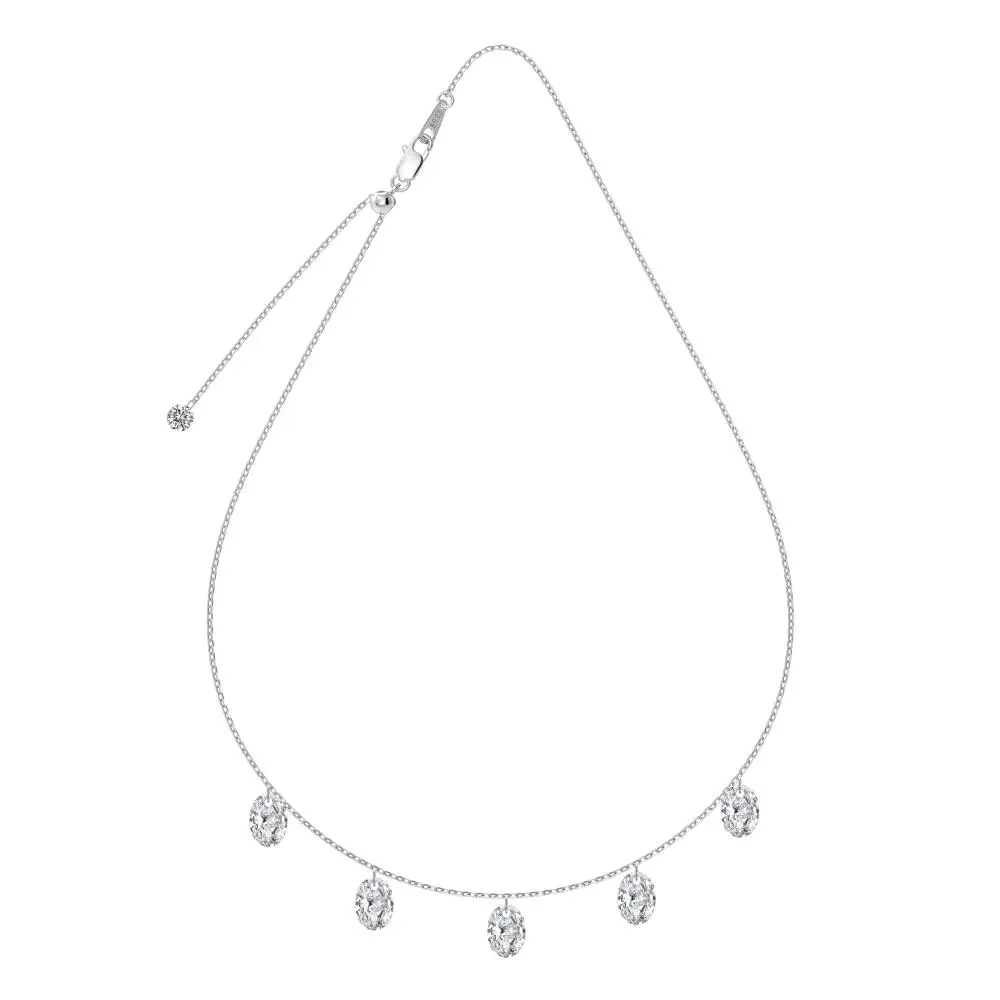 KAKODIY 925 Sterling Silver American Cubic Zirconia Necklace Set Women's Wedding Jewelry Necklace detail 5