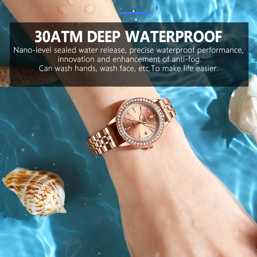 OFFCUP Dameshorloge Dames Quartzhorloges Sport pour Dame, 50ATM Waterdicht Sport Lichtgevend Horloge, Dame Wijzer Geschikt voor Verpleegkundigen Meisjes Mode Casual Vrijetijdsbesteding, Wit