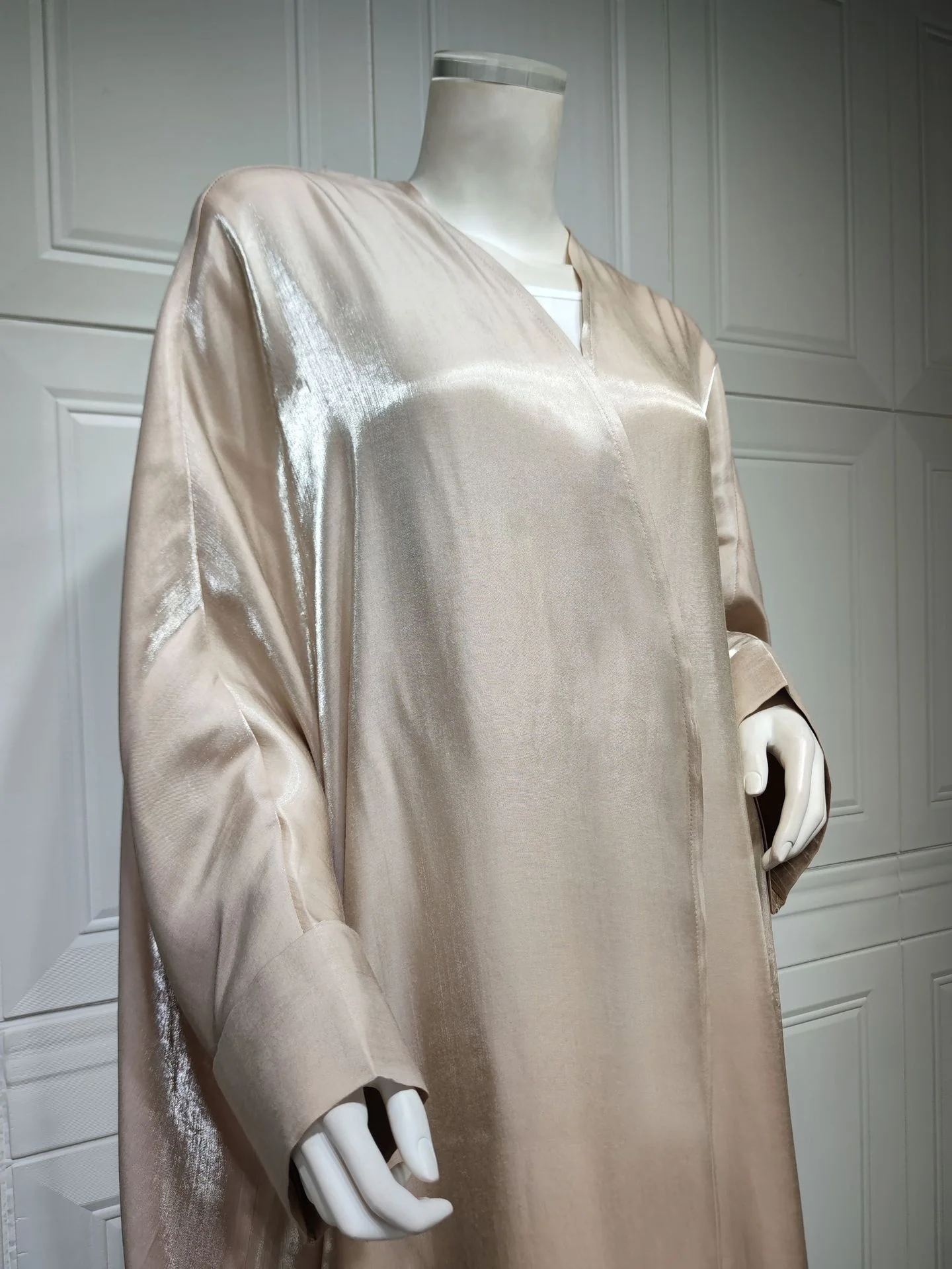 Satin Muslim batwing Abaya Cardigan Clothing Abaya Arabic Dress Muslim Abaya Women Dresses