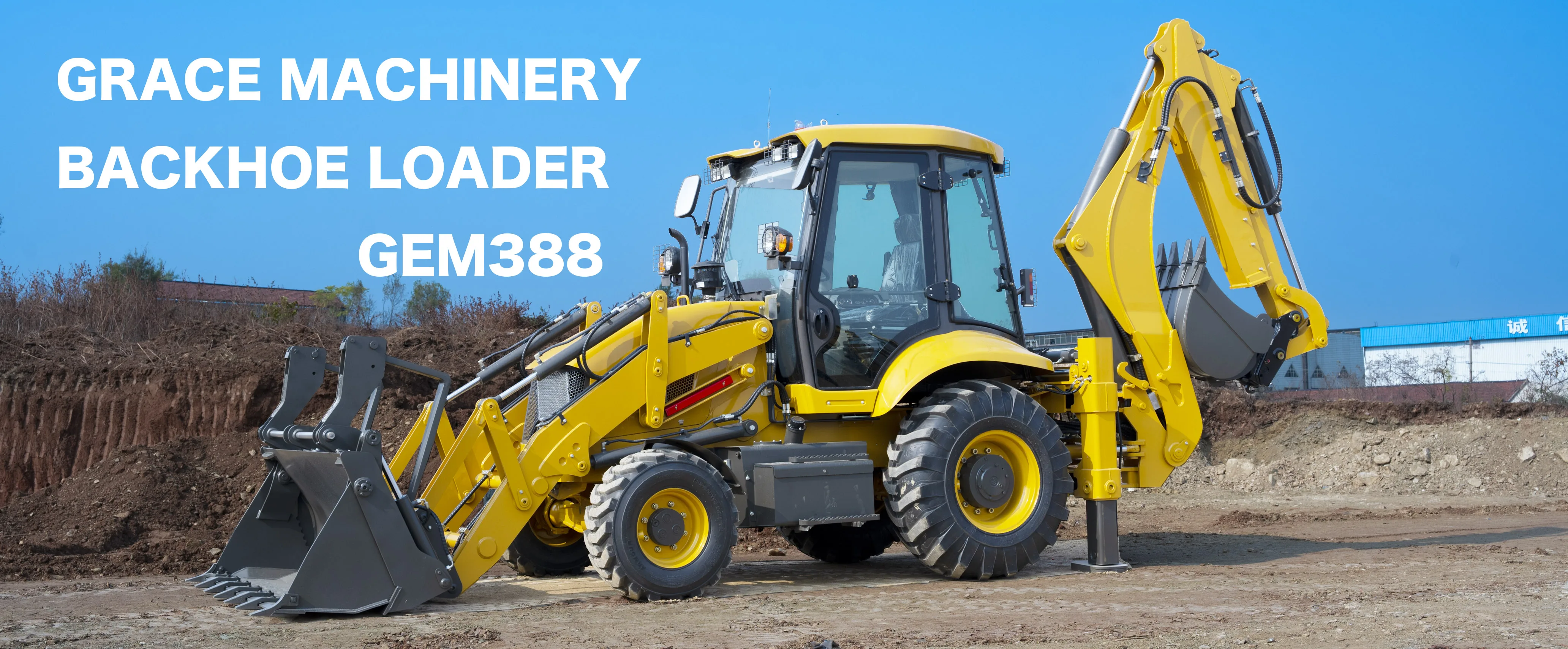 Backhoe Loader Excavator Chinese Top Brand 4 Wheel Drive Mini Backhoe