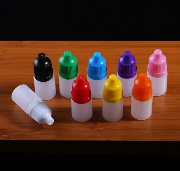5ML Empty Plastic Dropper Bottle Squeezable Eye Drop Liquid Container 5ml
