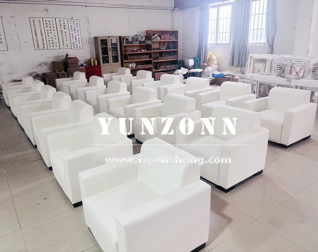 Modern Single-Seater Leather Lounge Sofa with Compact Size (820*750*760mm) Durable PU Leather for Hotel Reception