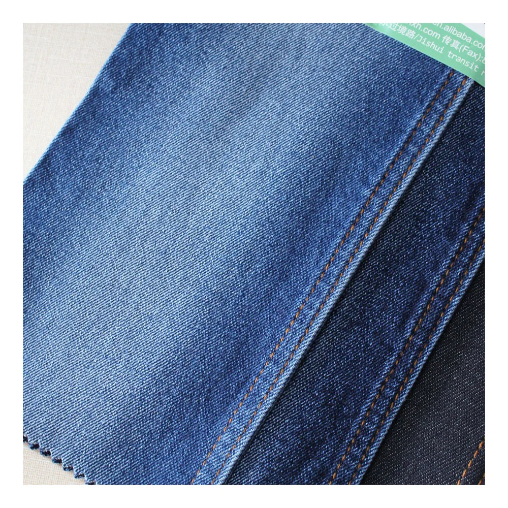 Модные женские Саржевые переработанные текстильные джинсовые ткани