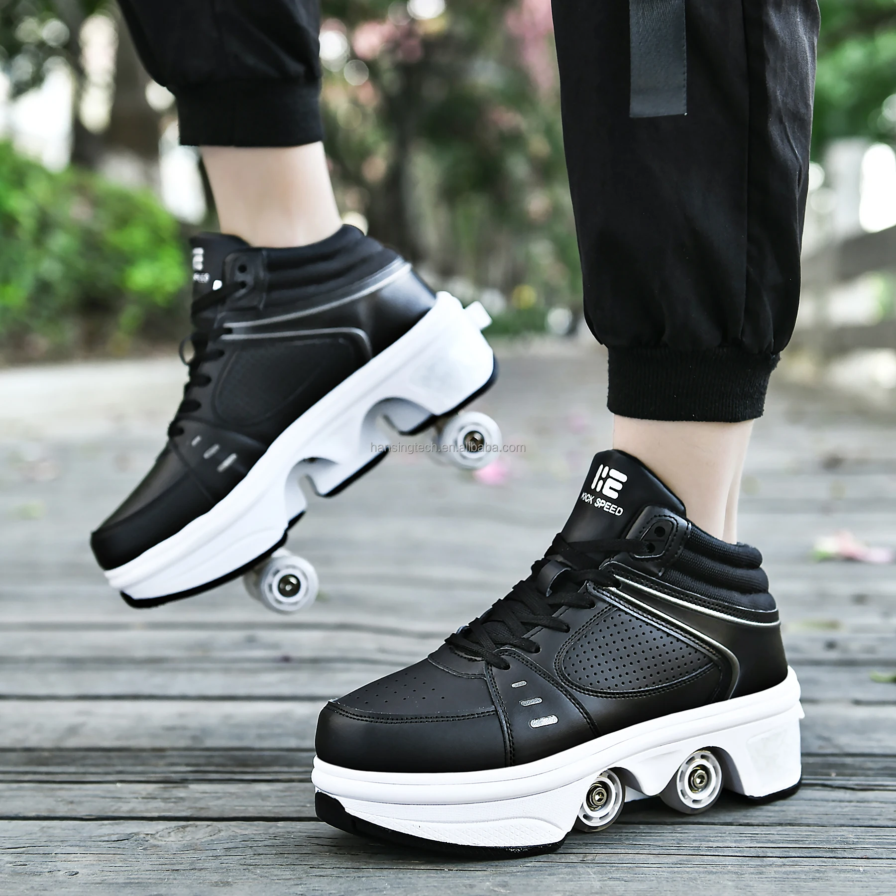 Kids Roller Shoes Boy Girl Sneakers with Wheels Become Sport Sneaker with Led for Christmas Birthday Children Gift