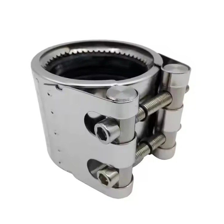 High Pressure Repair Clamp for CI DI PE PVC Pipelines SS304 Steel Plastic Inch Measurement System Leakage Water Protection