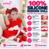 Red Crochet Bow Dress Baby