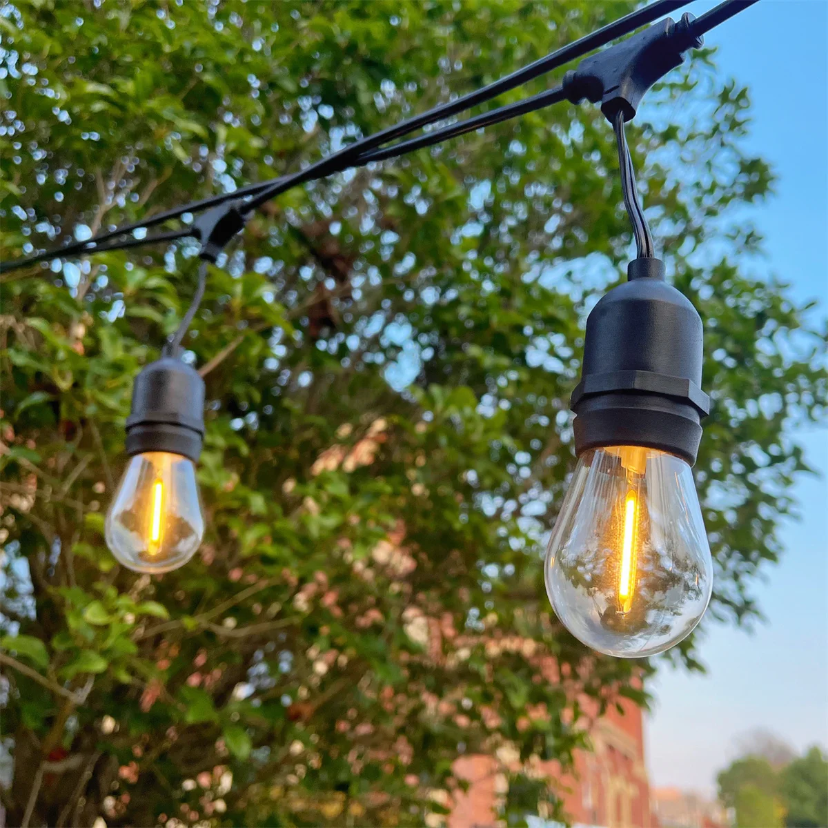 IP65 Waterproof Outdoor Hanging Party Lights for Garden Christmas Weddings Warm White S14 Outdoor Fairy Lights String Lights