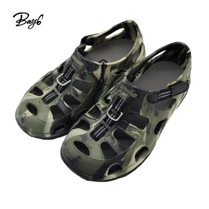 Grey Camouflage Non-slip Men Fishing Shoes Sandals Evair Marine Outdoor Fishing