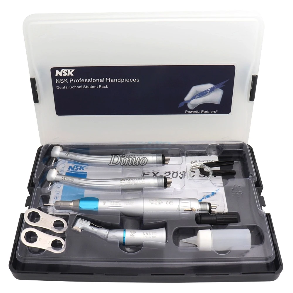 EX203C High-Speed Dental Handpiece kit with Low-Speed Turbine for Pana Max Push Button Kit for Dentist Polishing Tool