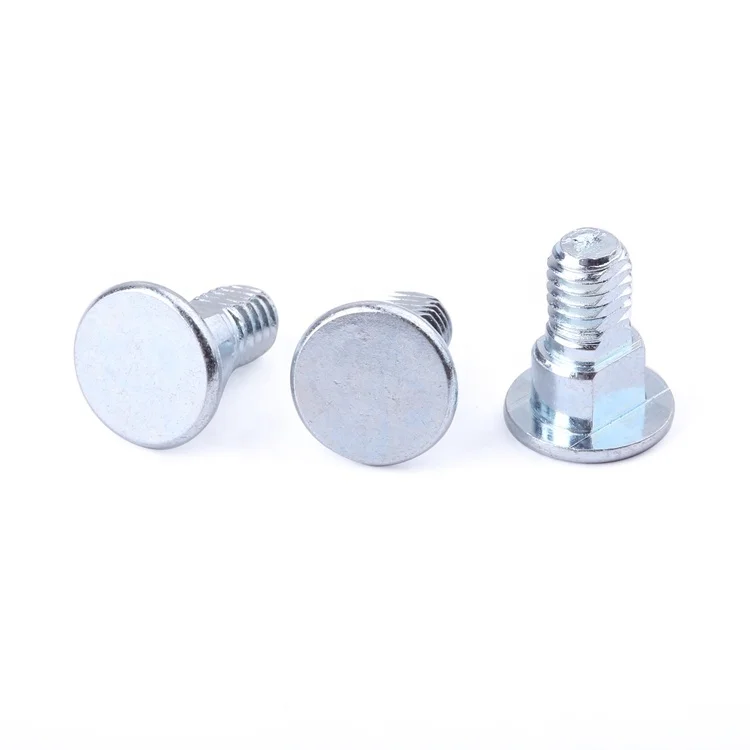 Non-standard customization step screw milling flat mechanical thread carbon steel blue zinc