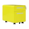 Yellow Round-cornered mobile pedestal