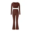 Top+Pants Brown