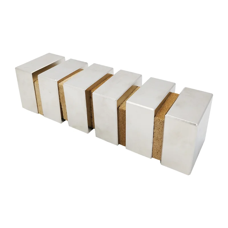 Parallelepipedo magnetico 6 x 5 x 2 mm, Nichelato, 10 pz