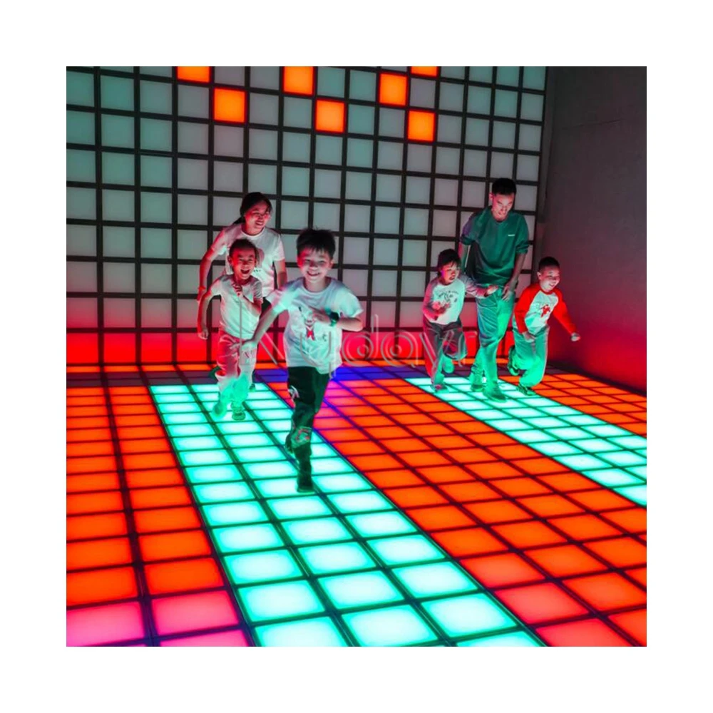 Escape Active Game Interactive Led Pixel Grid Floor 25 cm Tile Room Arena Activate Light Led Floor Is lava Games