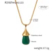 P2107-collar oro esmeralda
