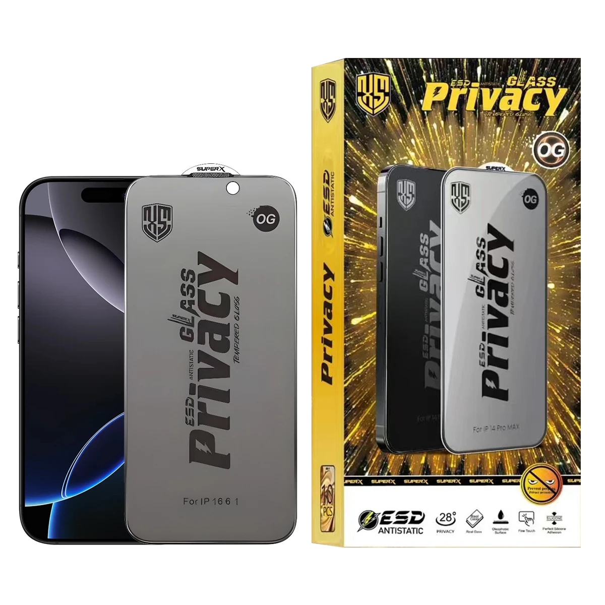 9H 2.5D Privacy Tempered Glass Film Screen Protector for IPhone 17 pro max 16E 16 15 Pro Max 14 13 12 11 Anti Spy Screen Protector
