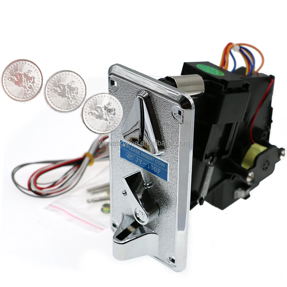 JY100 Intelligent Plastic Coin Selector Mini Claw Vending Machine with Token Slot Boxing Game Timer Control