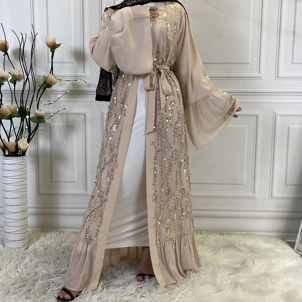 Kimono para mujer, cárdigan con frente abierto, vestido Maxi, bata