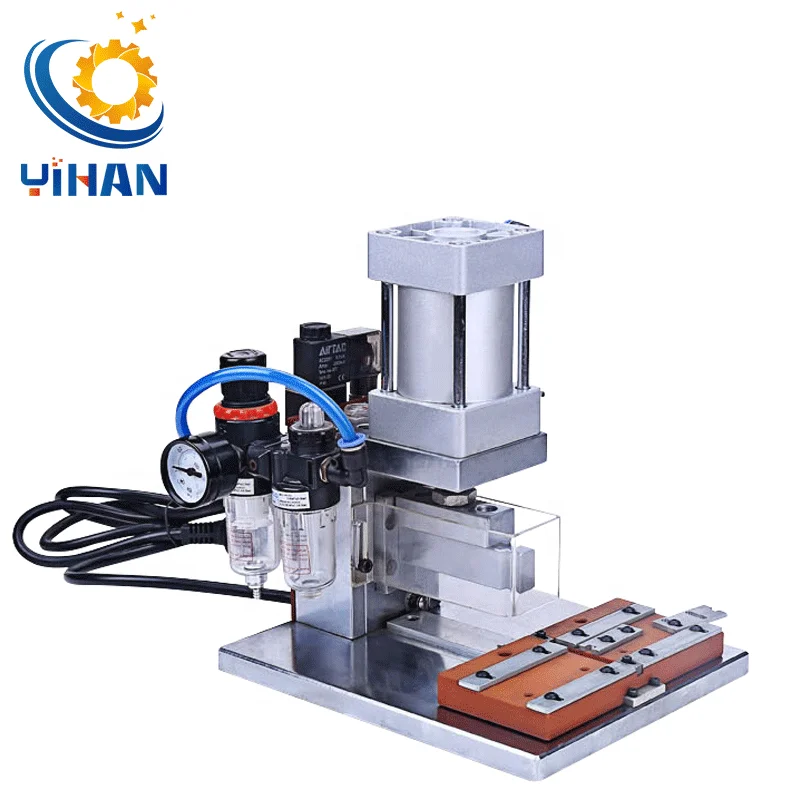 Adjustable IDC Flat Cable Connector Crimping Machine 2P to 64P Cable Ribbon Cable Pneumatic Yihan YH-64P Semi-Automatic ODM