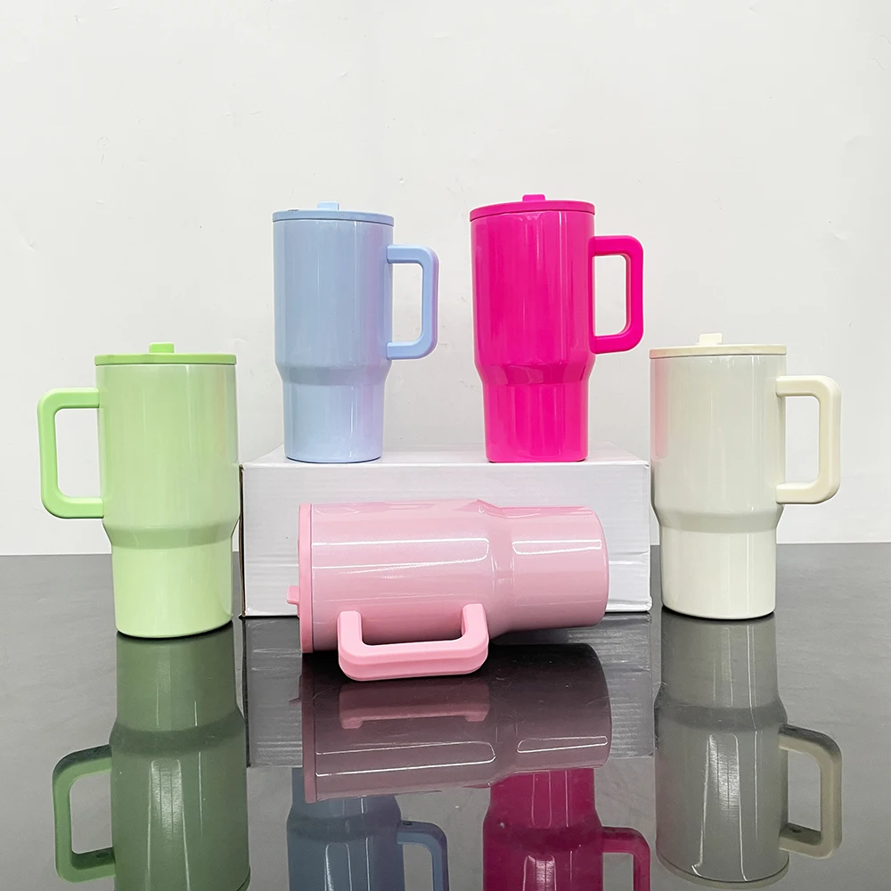 20oz Leak Proof Children's Travel Mug Flip Straw Leak Proof 20oz  Sublimation Tumbler Leak Proof Macaron Insulated Coffee Mug| Alibaba.com