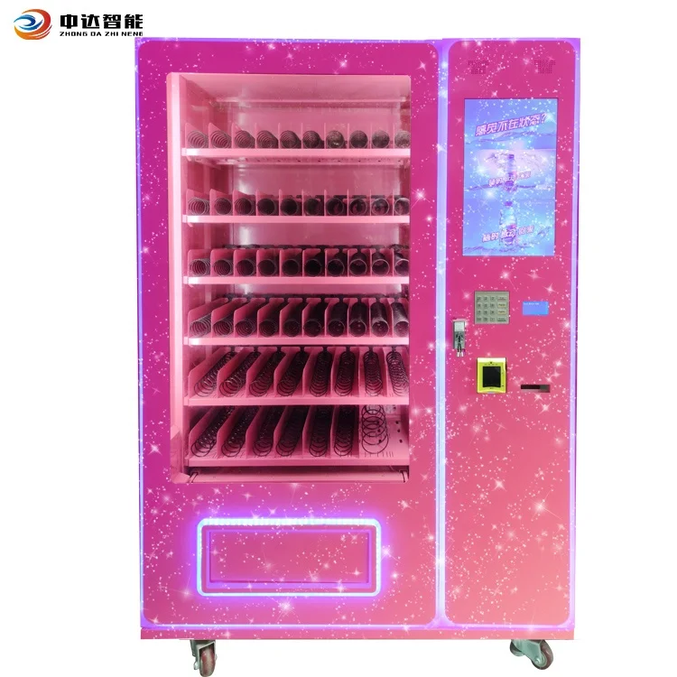 Zhong Da Original Pink Vending Machine - SPCC Material, 300-800