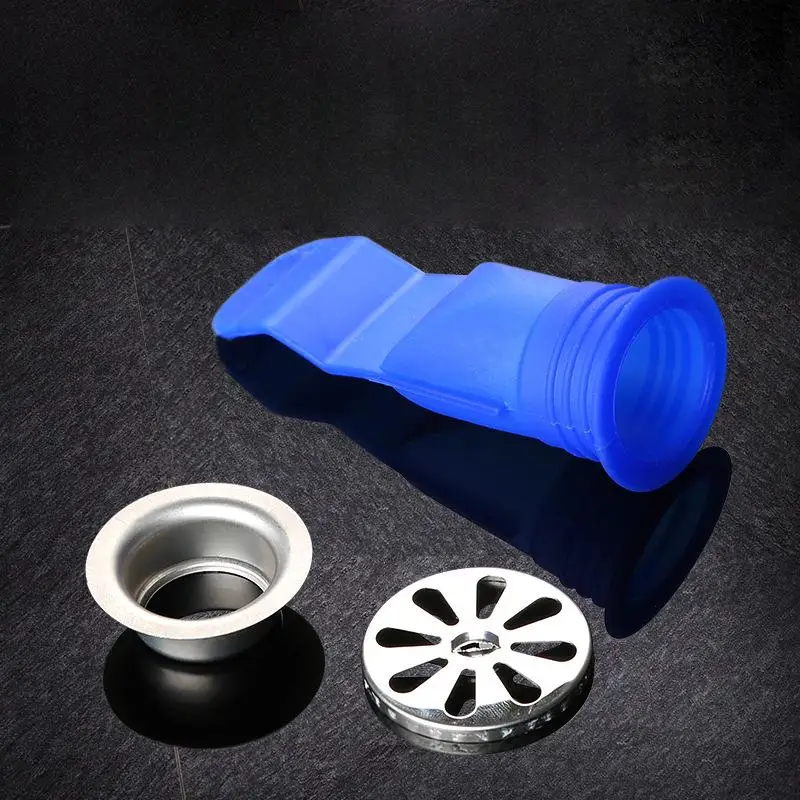 A2833 Drain Valve Check Silicone Kitchen Strainer Bathroom Pipe Stainless Steel Sewer Drainer Silica Deodorize Core Floor Drain