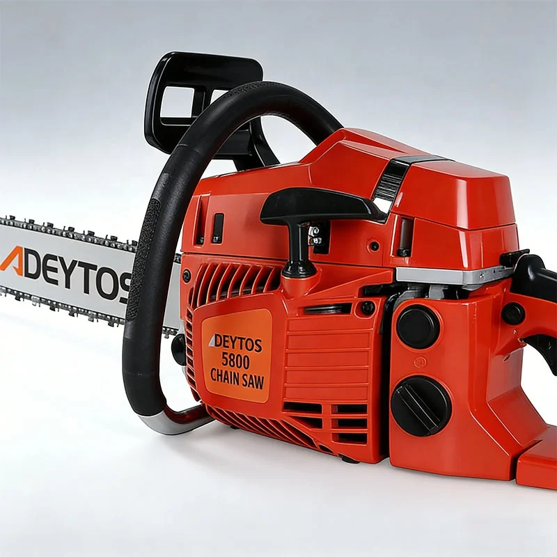 5800 2-Stroke Gasoline Chainsaw - 2400W Industrial Wood Cutting