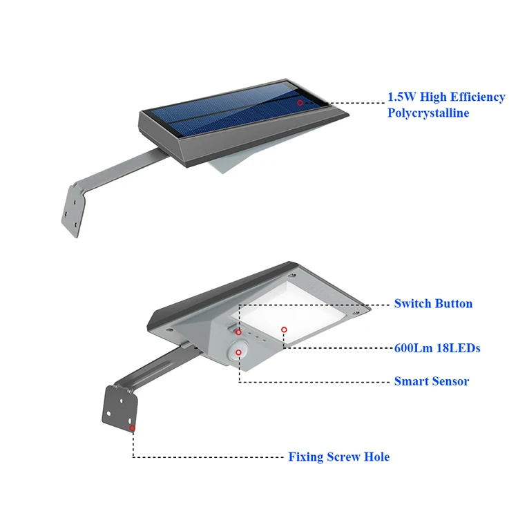 New hot selling products lithium battery 18650 3.7V/2200MAH luxury wall lamp