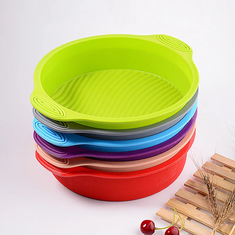 10-Inch Round Food Grade Silicone Mold Easy Release Baking Tool for Cake & Chiffon Cake Essential Cake Tools