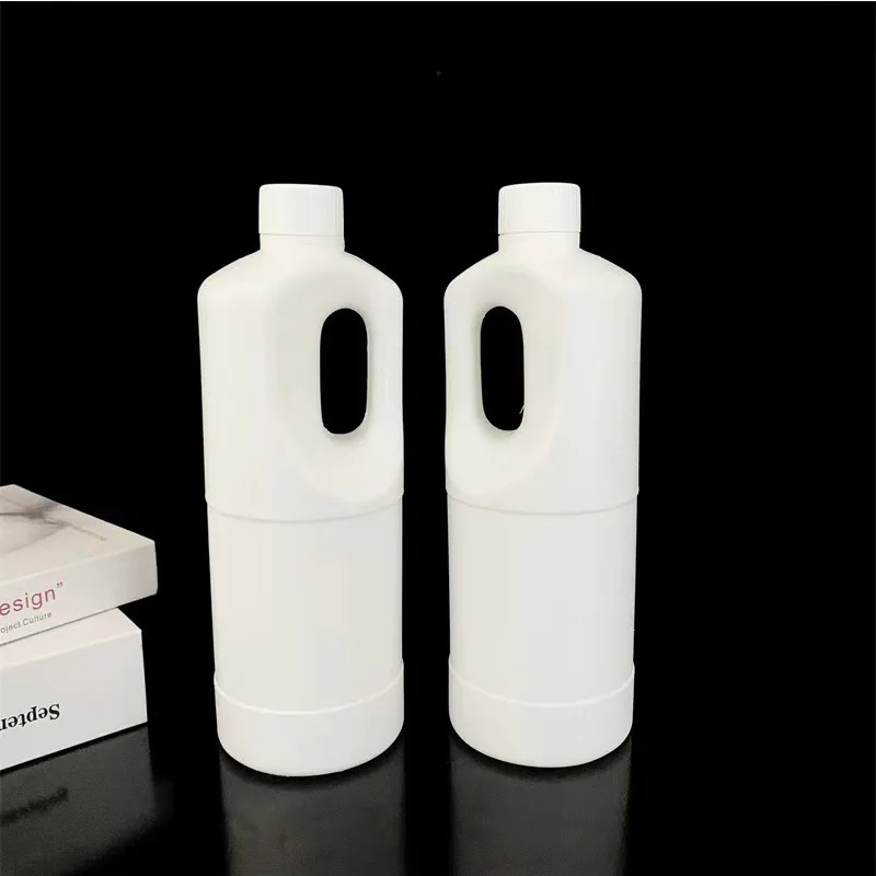 HDPE Laundry Detergent Bottles Washing Liquid Soap Plastic Bottle Round 1L 2L 3L Customize Industrial Clean Liquid Packaging