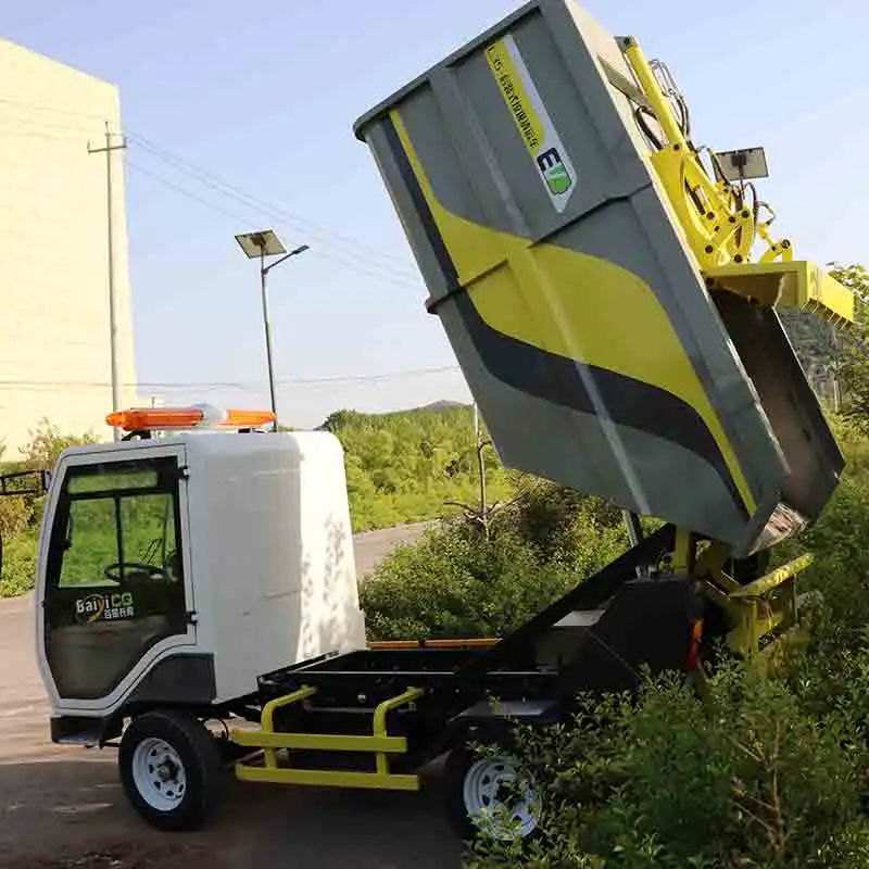 Factory Customized Full Electric Small Waste Trash  Rubbish Compactor  Collector  Vehicle Truck