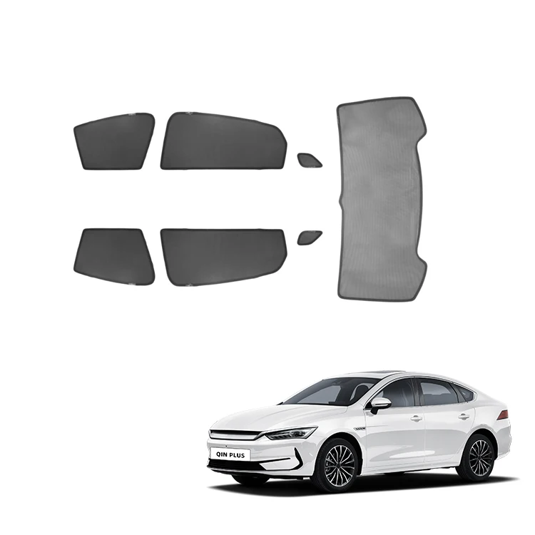 Car Sunshade for BYD Qin Plus Accessories Gauze Shield From UV Rays Glass Window Sun Shade Interior Accessories