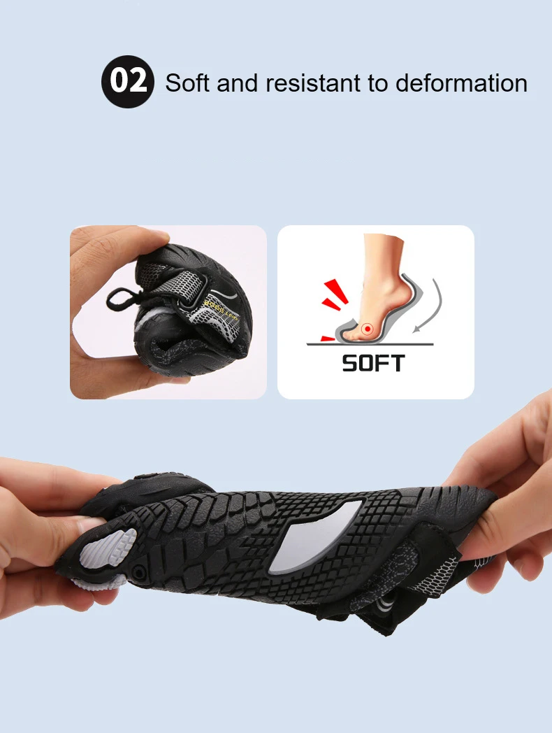 Children Anti Slip 5 Fingers Wading Shoes Beach Aqua Shoes Quick Dry Barefoot Upstream Surfing Slippers Hiking Water Shoes Kids