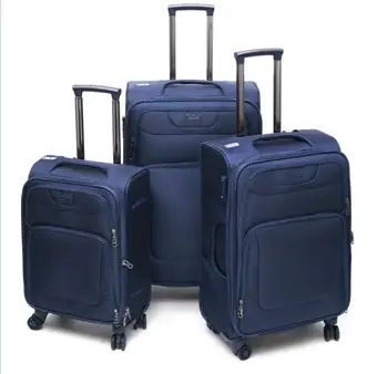 High Quality Waterproof Fabric Soft Suitcase Aluminum Trolley Nylon Luggage