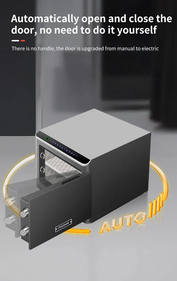 CEQSAFE TUYA APP WIFI SAFE BOX Portable Home Anti-Theft Safes with Fingerprint Password Secure Steel Safe Box Mini Metal Storage supplier