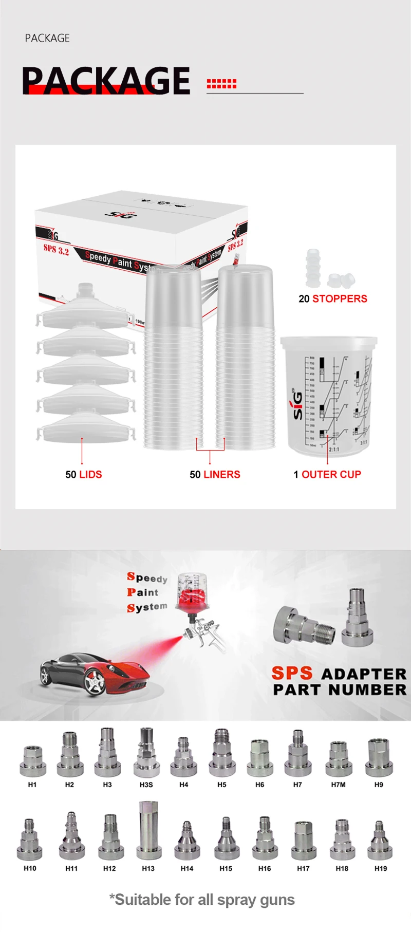 Transparent Plastic Disposable Car Spray Gun Inner Cup for Painting Car ...