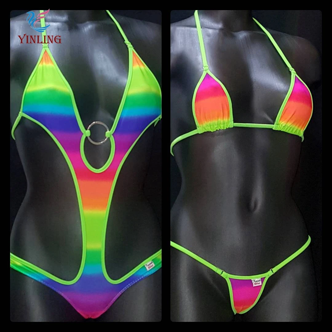 Sexy Slingshot Bikini Micro Monokini One Piece Swimsuit G String Thong Sling Beach Short 3221