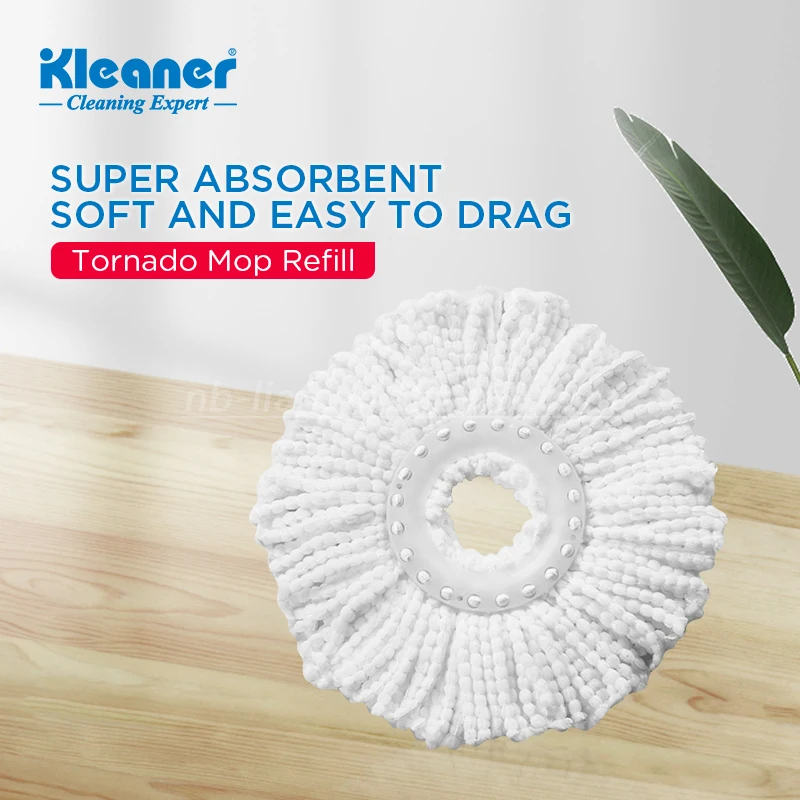 Kleaner 360 Magic Mop Replacement 360 Degree Round Mop Head